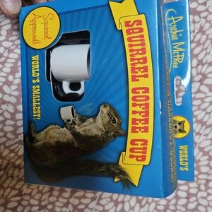 Squirrel Coffee Cup - White